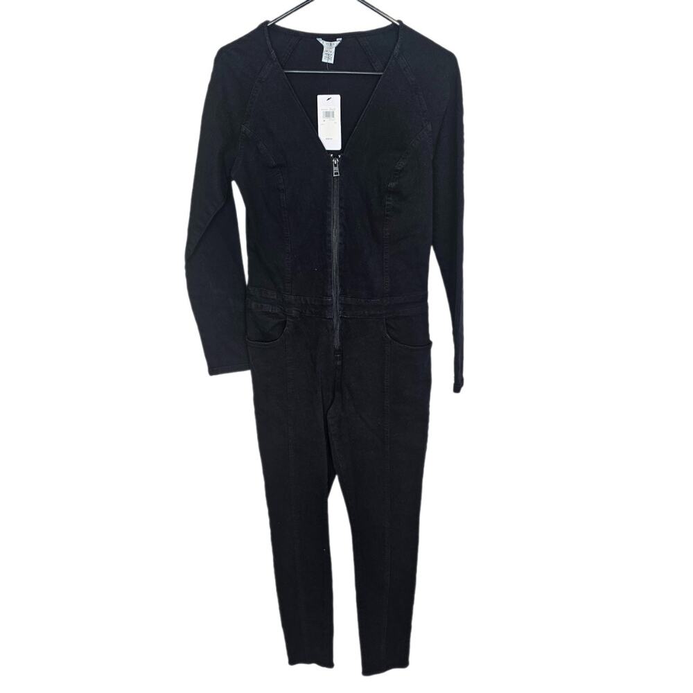 Guess Los Angeles Zip Catsuit Catsuit Women M Black Catsuit Jumpsuit Bodysuit